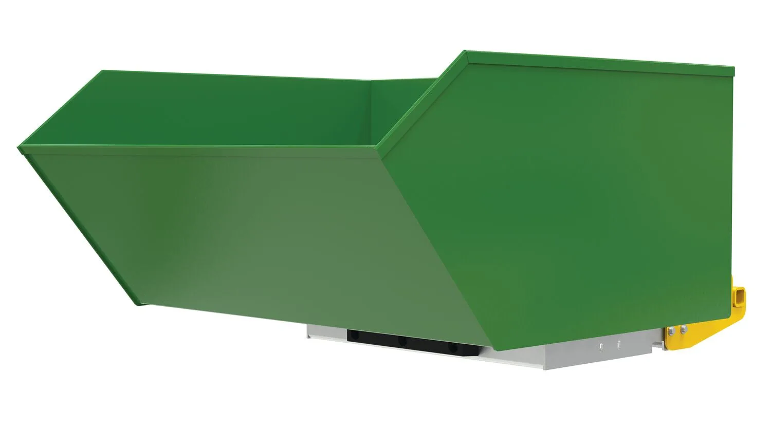 Vestil H-100-LD-BD-GRN-T h style bump & dump hopper