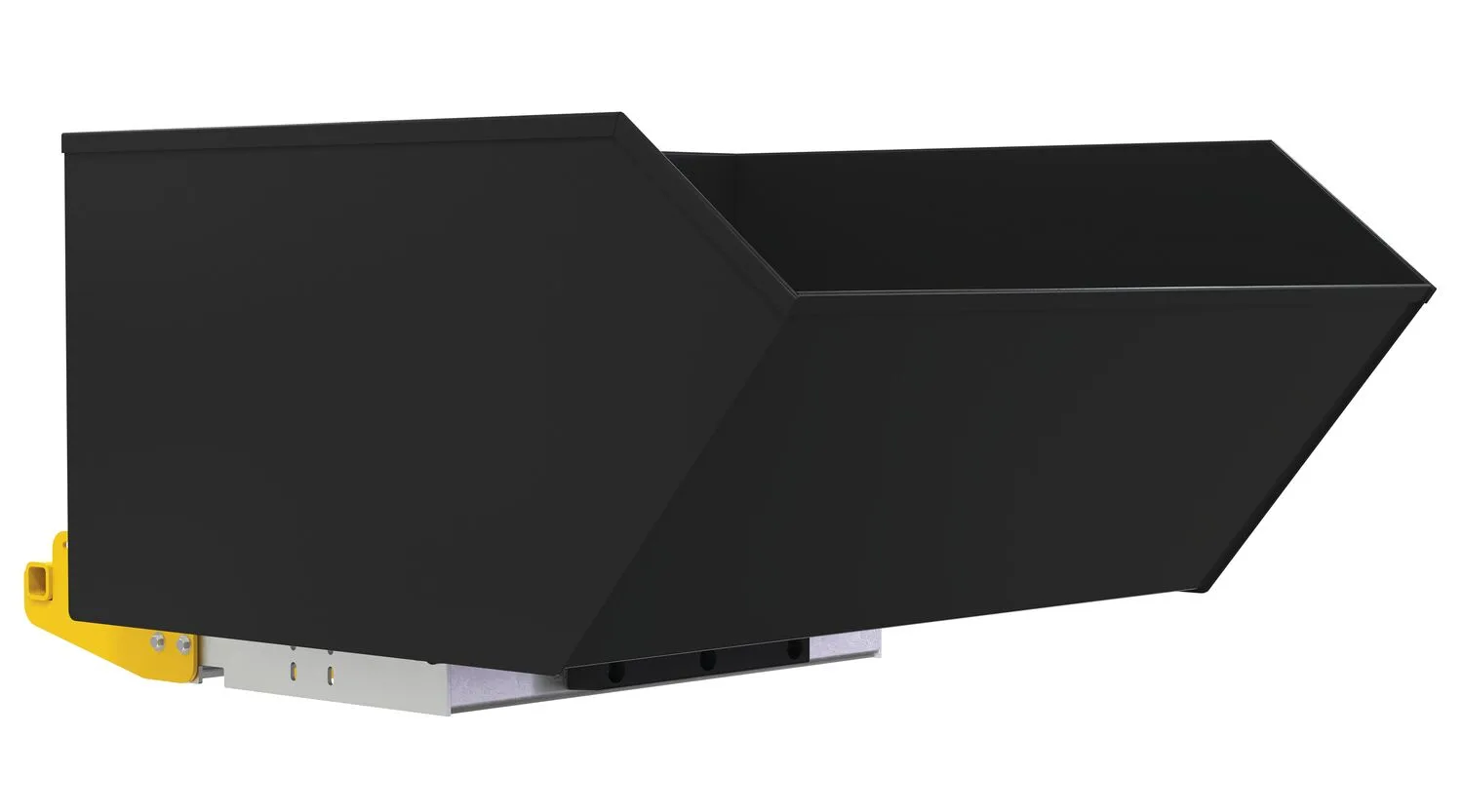 Vestil H-100-MD-BD-BLK-SG h style bump & dump hopper