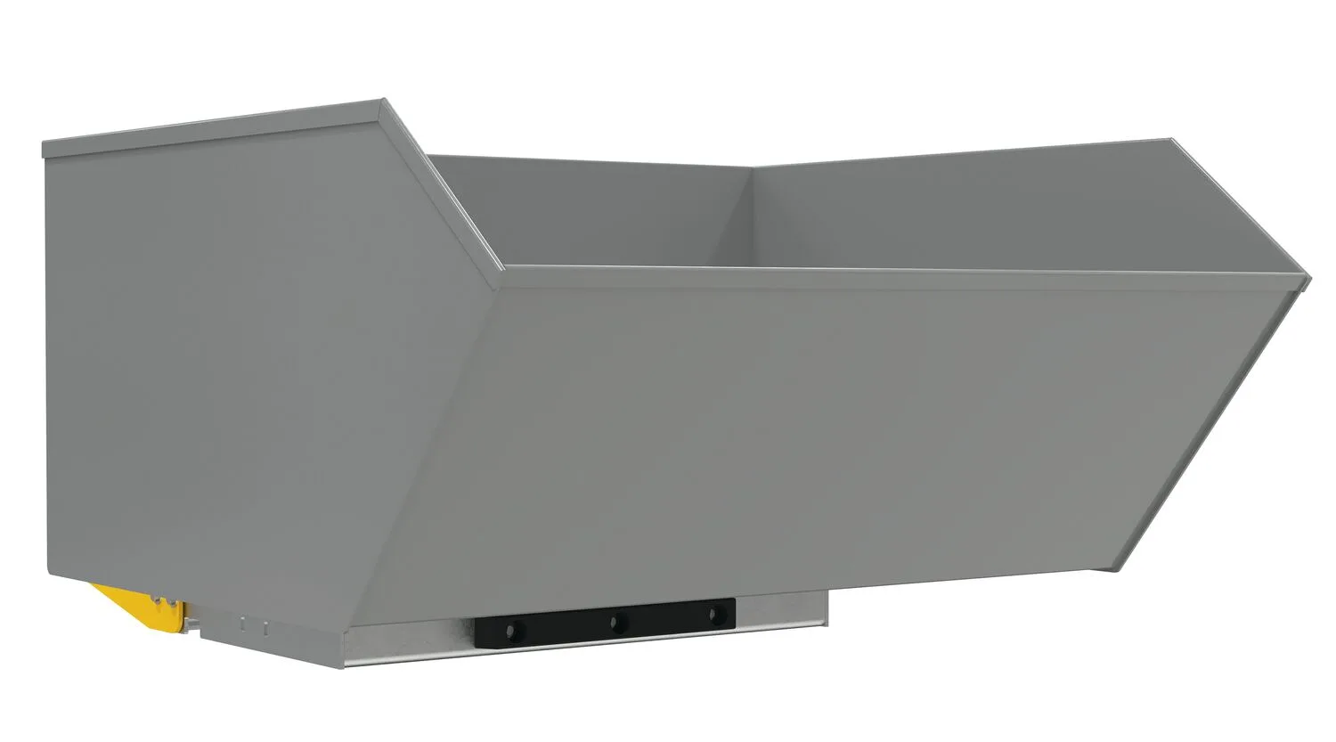 Vestil H-100-MD-BD-GY-SG h style bump & dump hopper