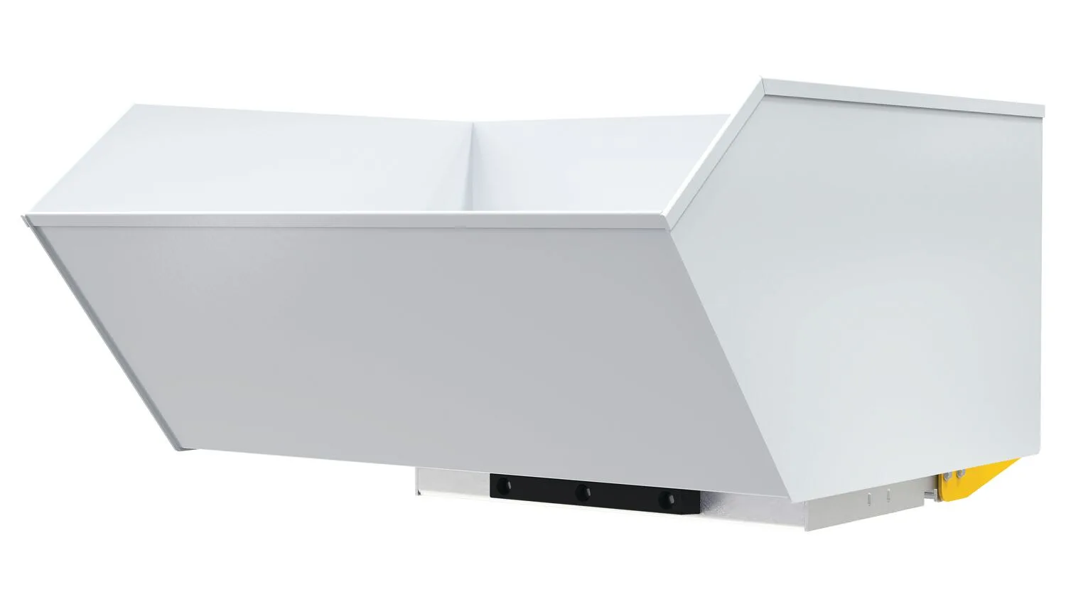 Vestil H-100-MD-BD-WHT h style bump & dump hopper