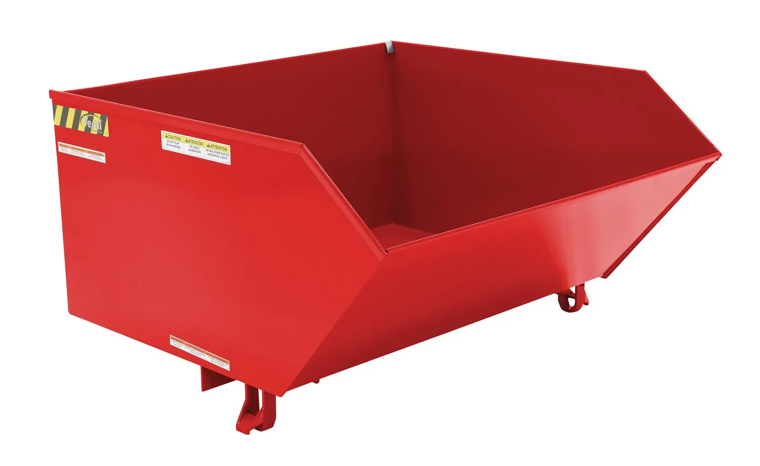 Vestil H-100-MD-SR h style - low profile 90 degrees self-dumping steel hopper