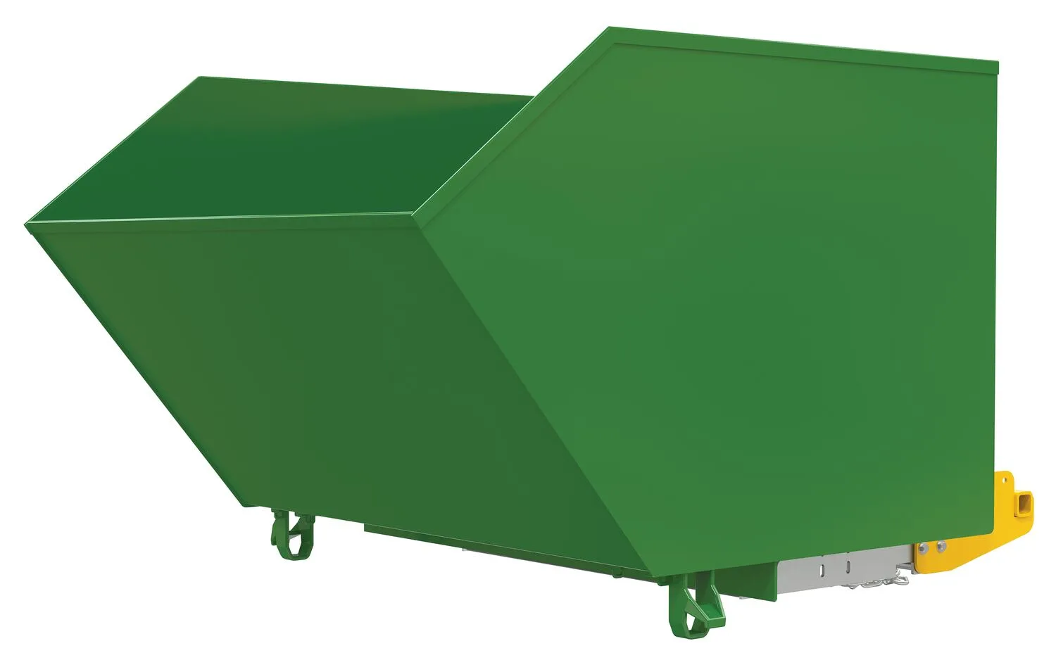 Vestil H-150-HD-BD-GRN-T h-style bump & dump hopper