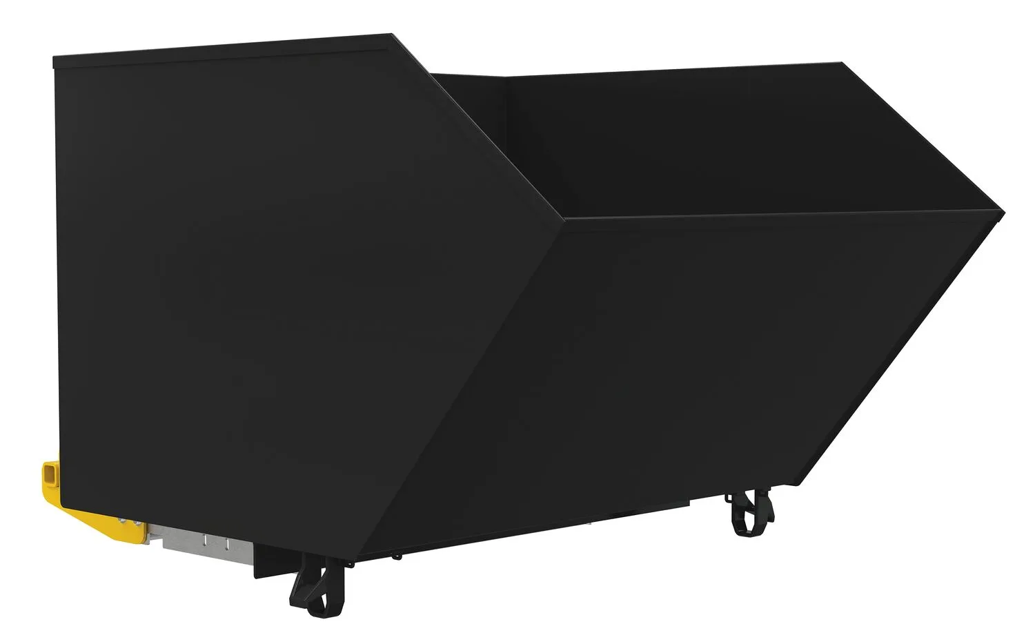 Vestil H-150-LD-BD-BLK-SG h style bump & dump hopper