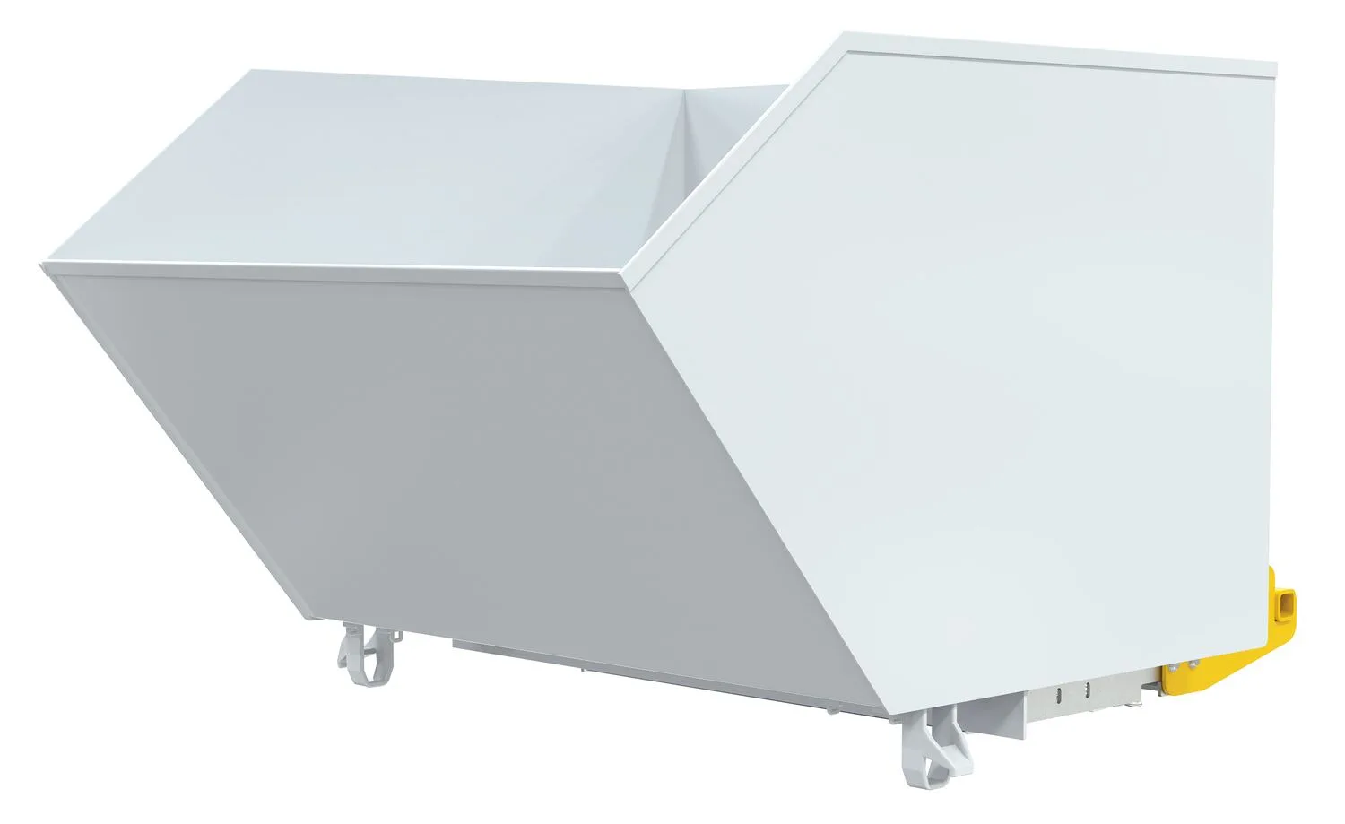 Vestil H-150-LD-BD-WHT h style bump & dump hopper