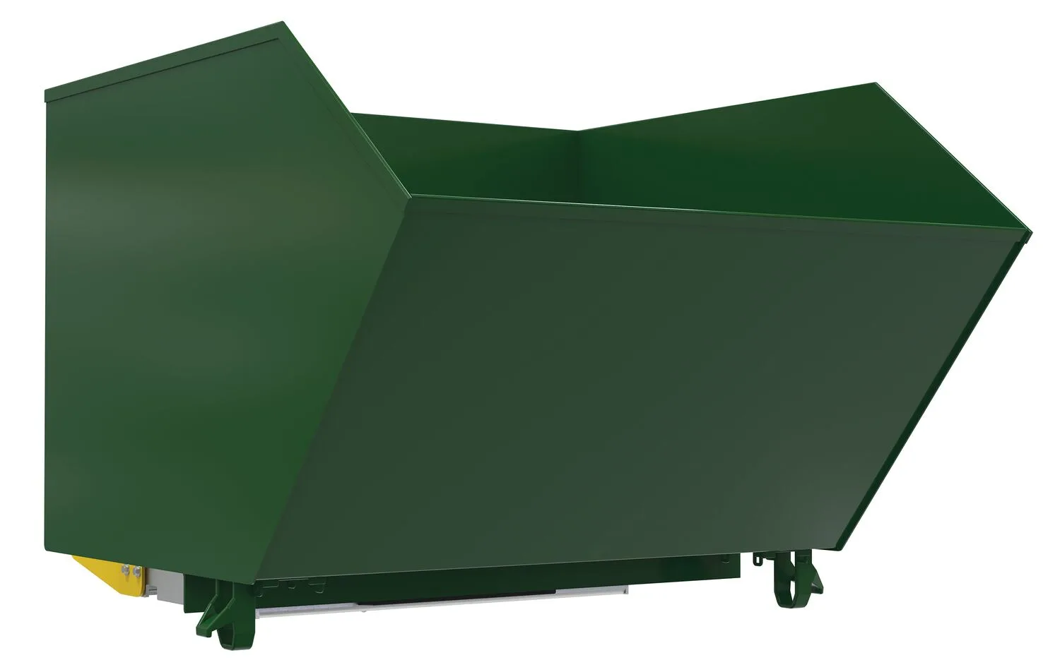 Vestil H-150-MD-BD-GRN-H h style bump & dump hopper