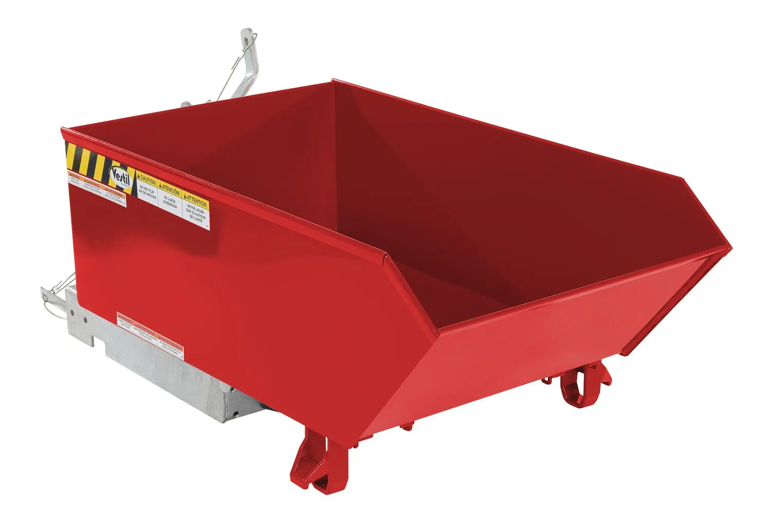 Vestil H-25-MD-SR h style - low profile 90 degrees self-dumping steel hopper
