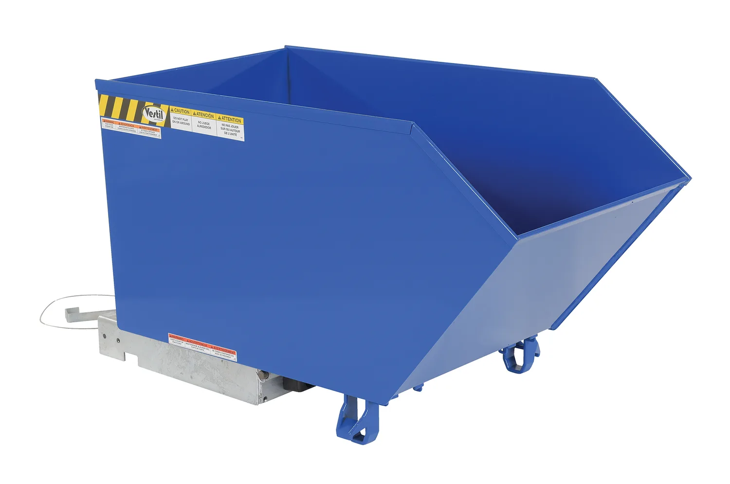 Vestil H-50-MD h style - low profile 90 degrees self-dumping steel hopper