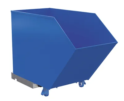 Vestil H-75-LD h style - low profile 90 degrees self-dumping steel hopper