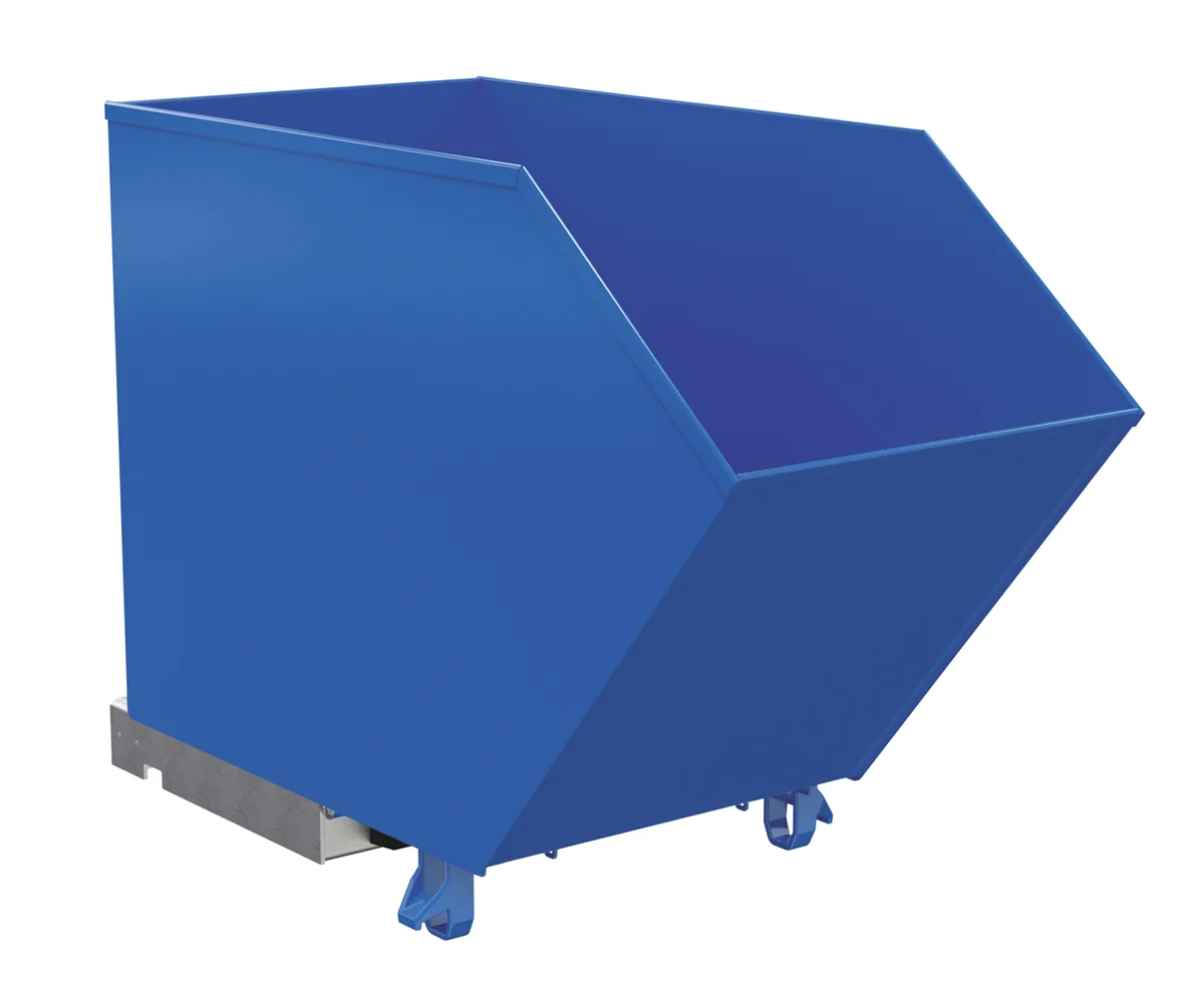 Vestil H-75-MD h style - low profile 90 degrees self-dumping steel hopper