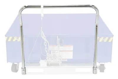 Vestil H-HOPPER-HK-2 h style - low profile 90 degrees self-dumping steel hopper shown from an alternate angle