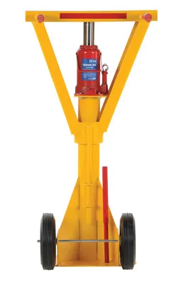 Vestil H-LO-J-BEAM trailer stabilizing jack shown from an alternate angle