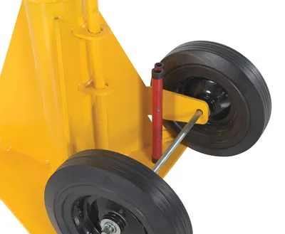 Vestil H-LO-J-BEAM trailer stabilizing jack shown from an alternate angle