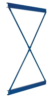 Vestil Steel Heavy Duty Cantilever Single Brace Set 36 In. Width For 8 Ft. and 10 Ft. Height Upright Blue
