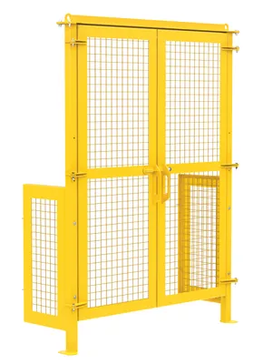 Vestil HBD-GATE-36 electric hydraulic box dumper