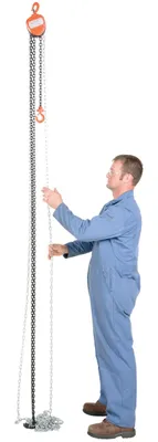 Vestil HCH-1-20 hand chain hoist shown from an alternate angle