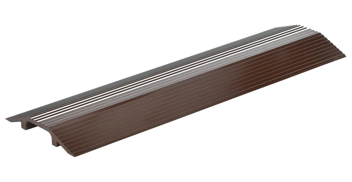 Vestil HCR-24-BRN extruded aluminum hose & cable crossover