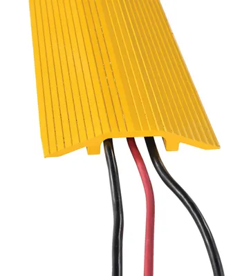 Vestil HCR-24-Y extruded aluminum hose & cable crossover shown from an alternate angle
