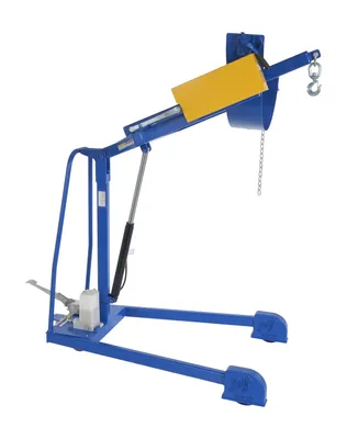 Vestil HDC-305-60 portable hydraulic drum carrier rotator boom