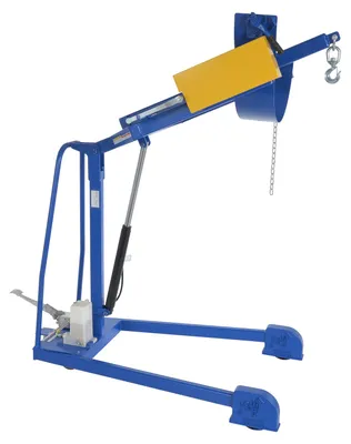 Vestil HDC-305-72 portable hydraulic drum carrier rotator boom
