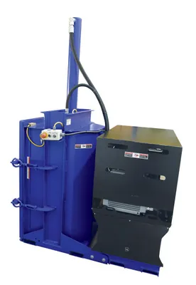 Vestil HDC-905-HC/460V hydraulic drum crusher compactor shown from an alternate angle