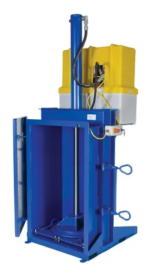 Vestil HDC-905-IDC/460V hydraulic drum crusher compactor shown from an alternate angle