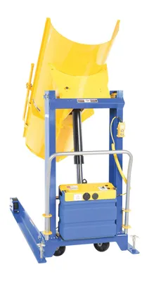 Vestil HDD-48-10-P-DC hydraulic drum dumper shown from an alternate angle