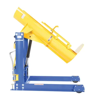 Vestil HDD-48-10-P-DC hydraulic drum dumper shown from an alternate angle