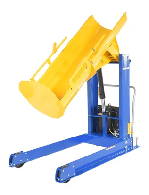 Vestil HDD-48-10-P hydraulic drum dumper shown from an alternate angle