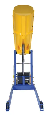Vestil HDD-48-15-P-DC hydraulic drum dumper shown from an alternate angle