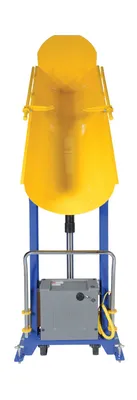 Vestil HDD-48-15-P-DC hydraulic drum dumper shown from an alternate angle