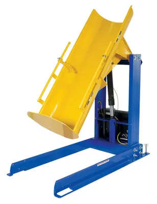 Vestil HDD-48-7-S hydraulic drum dumper shown from an alternate angle