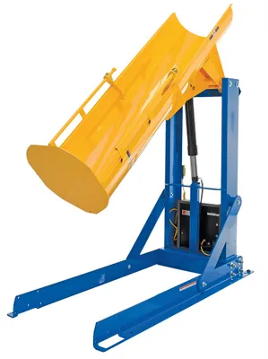 Vestil HDD-60-10-S hydraulic drum dumper shown from an alternate angle
