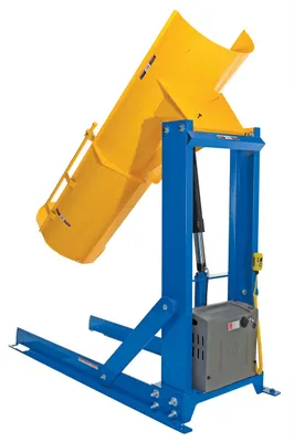 Vestil HDD-60-10-S hydraulic drum dumper shown from an alternate angle