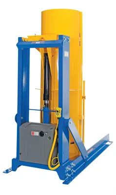 Vestil HDD-60-10-S hydraulic drum dumper shown from an alternate angle