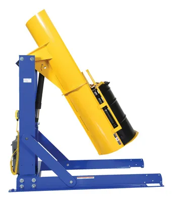 Vestil HDD-60-7-S hydraulic drum dumper shown from an alternate angle