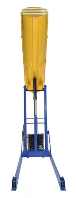 Vestil HDD-72-15-P-DC hydraulic drum dumper shown from an alternate angle