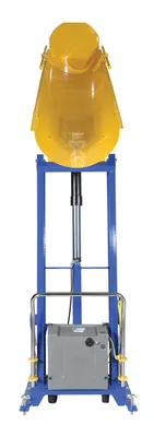 Vestil HDD-72-15-P-DC hydraulic drum dumper shown from an alternate angle