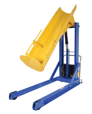 Vestil HDD-72-15-P hydraulic drum dumper shown from an alternate angle