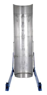 Vestil HDD-72-7-P-SSC hydraulic drum dumper shown from an alternate angle