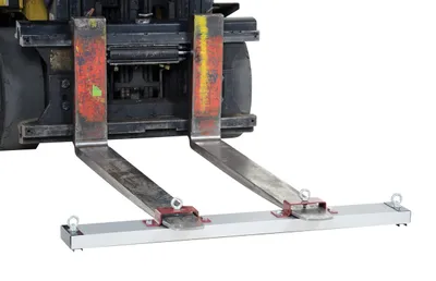 Vestil HDFMS-48 hanging magnetic sweeper shown from an alternate angle