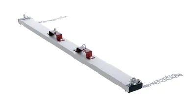 Vestil HDFMS-72 hanging magnetic sweeper shown from an alternate angle