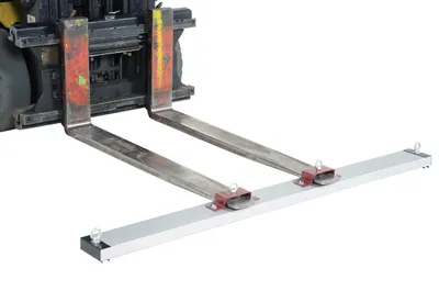 Vestil HDFMS-72 hanging magnetic sweeper shown from an alternate angle
