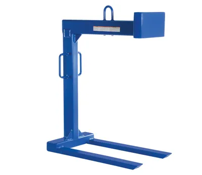 Vestil Steel Pallet Lifter 42 In. Fork 4000 Lb. Capacity Blue