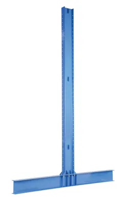 Vestil Steel Heavy Duty Double Cantilever Uprights 10 Ft. 36,400 Lb. Capacity Blue