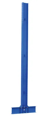 Vestil Steel Heavy Duty Double Sided Cantilever Uprights for 18 In. Arms 14 Ft. 46,800 Lb. Capacity Blue