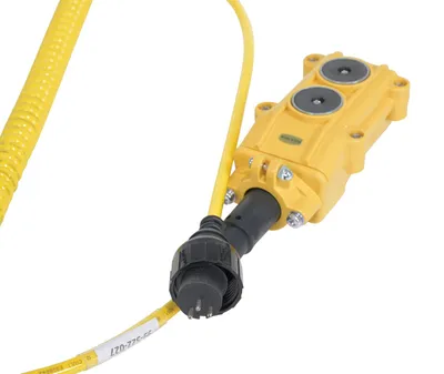 Vestil HH2PB-18 options for electric hydraulic equipment shown from an alternate angle