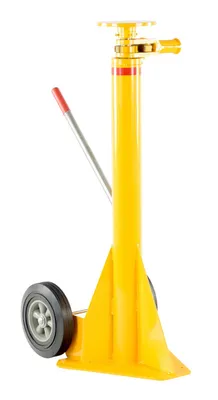 Vestil Steel Ratchet Trailer Stabilizing Jack 100,000 Lb. Static Capacity Yellow
