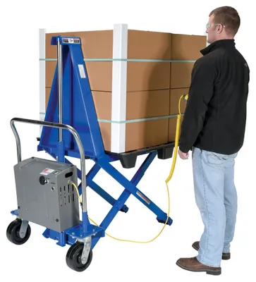 Vestil HIPM-2748-AC high rise lift truck shown from an alternate angle