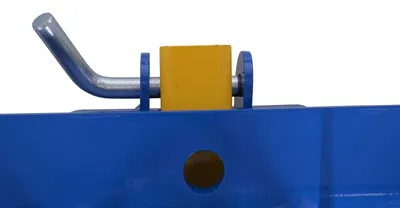 Vestil HOOK-BASE-38-RPB-2 push bumper shown from an alternate angle