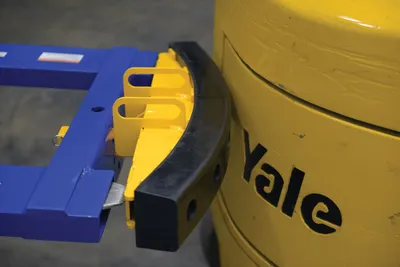 Vestil HOOK-BASE-44-RPB-2 push bumper shown from an alternate angle